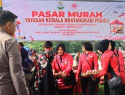 Yayasan Kemala Bhayangkari Turut Bantu Sukseskan Pasar Murah Ramadhan Polda Gorontalo
