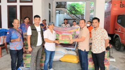 Pemkab Gorontalo Salurkan Bantuan Sosial Untuk Korban Erupsi Gunung Ruang