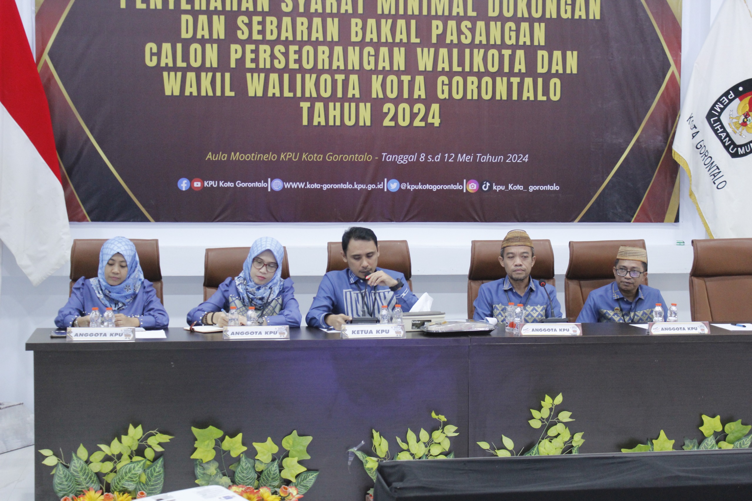 KPU Kota Gorontalo Terima Penyerahan Dokumen Calon Perseorangan