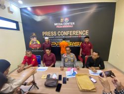 Polda Gorontalo Gelar Press Conference Terkait Kepemilikan Sabu Oknum Camat Kabupaten Pohuwato