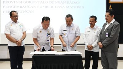 Pemprov Gorontalo Perbaharui Dokumen Kerjasama Dengan BPSDM Perhubungan