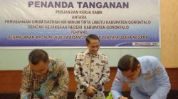 Perumda Tirta Limutu Teken MoU Dengan Kejari Kabupaten Gorontalo