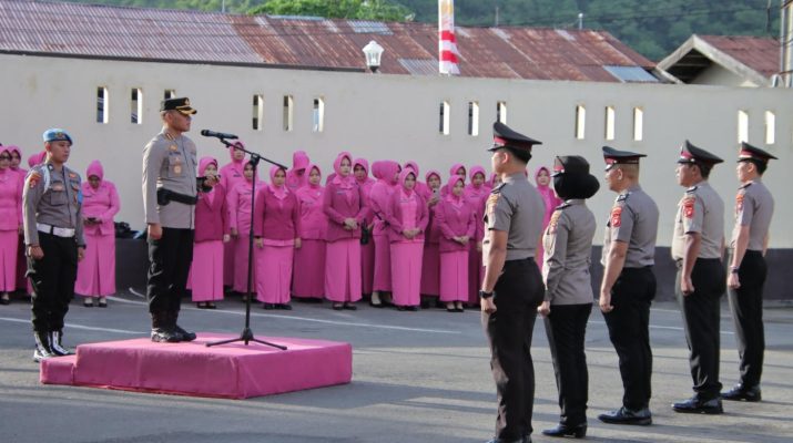 36 Personel Polresta Gorontalo Kota Naik Pangkat