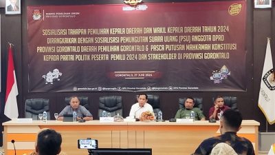 KPU Provinsi Gorontalo Maksimalkan Sosialisasi Pemungutan Suara Ulang Dapil 6