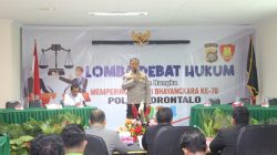 Polda Gorontalo Gelar Lomba Debat Hukum Menyambut HUT ke-78 Bhayangkara