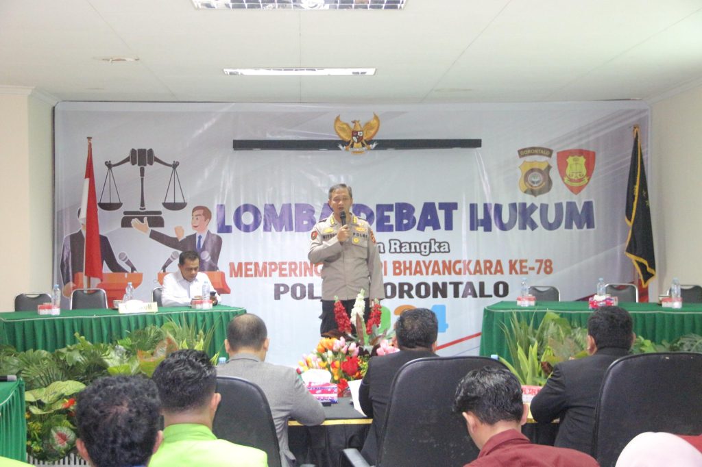 Polda Gorontalo Gelar Lomba Debat Hukum