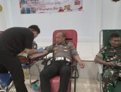Jelang HUT Bhayangkara Ke-78, Polresta Gorontalo Kota Gelar Kegiatan Donor Darah