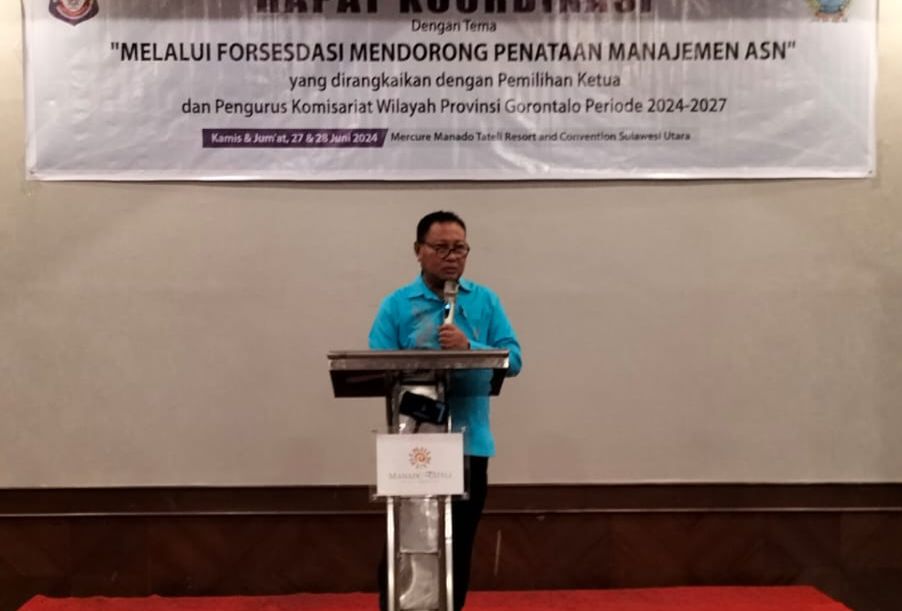Rakor Forsesdasi dan Pemilihan Kepengurusan Komisariat Provinsi Gorontalo