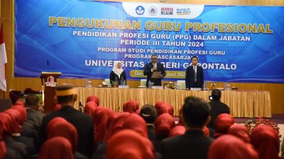 1.181 Mahasiswa UNG Gelar Guru Profesional