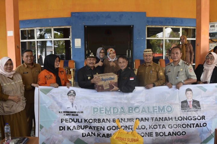 Bantuan Korban Banjir di Kabupaten Gorontalo