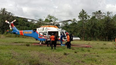 Kapolda Gorontalo minta bantuan Helikopter Polri evakuasi Korban Longsor Suwawa