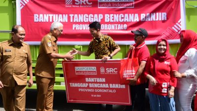 Paguyuban SRC Gorontalo Serahkan Bantuan Korban Banjir