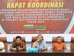 Selesaikan Verfak Perseorangan, KPU Kota Gorontalo Apresiasi Kinerja PPK dan PPS