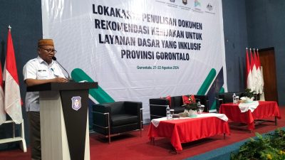 Bappeda Gorontalo Gelar Lokakarya Kebijakan Publik Inklusif