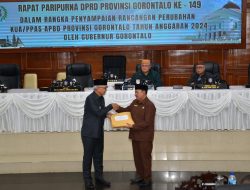 KUA-PPAS Perubahan APBD 2024 Resmi Diserahkan ke DPRD Gorontalo