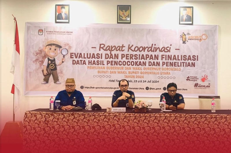 KPU Gorut Evaluasi Data Pemilih Jelang Pilkada