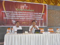 KPU Kabupaten Gorontalo Evaluasi Suksesnya Tahap Pertama Coklit