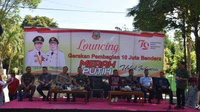 Pemkab Gorontalo Bagikan 10 Juta Bendera Merah Putih