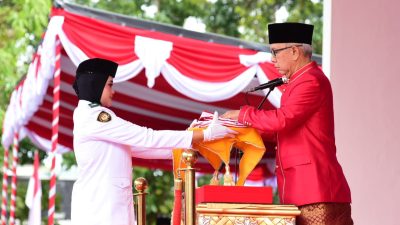 Pj Gubernur Rudy Pimpin Upacara Peringatan HUT ke-79 RI di Gorontalo