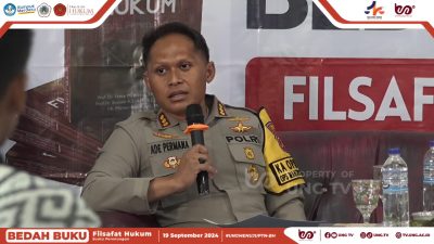 Kombes Pol. Dr. Ade Permana: Buku “Filsafat Hukum Suatu Perenungan” Menambah Wawasan Dalam Penegakkan Hukum