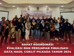 KPU Gorut Laksanakan Rapat Koordinasi Evaluasi COKLIT