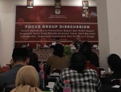 KPU Gorontalo Utara Gelar FGD Bahas Syarat Pencalonan Pilkada Mendatang