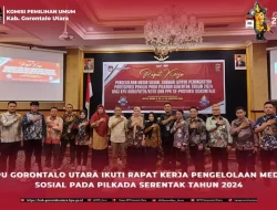 KPU Gorontalo Utara Ikuti Raker Pengelolaan Media Sosial