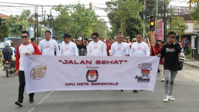 KPU Kota Gorontalo Sukses Gelar Jalan Sehat, Meriahkan Pentas Seni Demokrasi Pilkada 2024