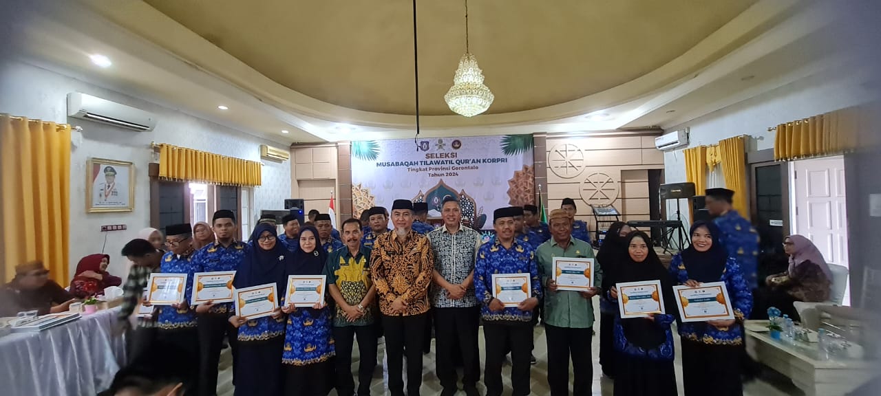 Peserta Gorontalo di MTQ KORPRI Nasional 2024