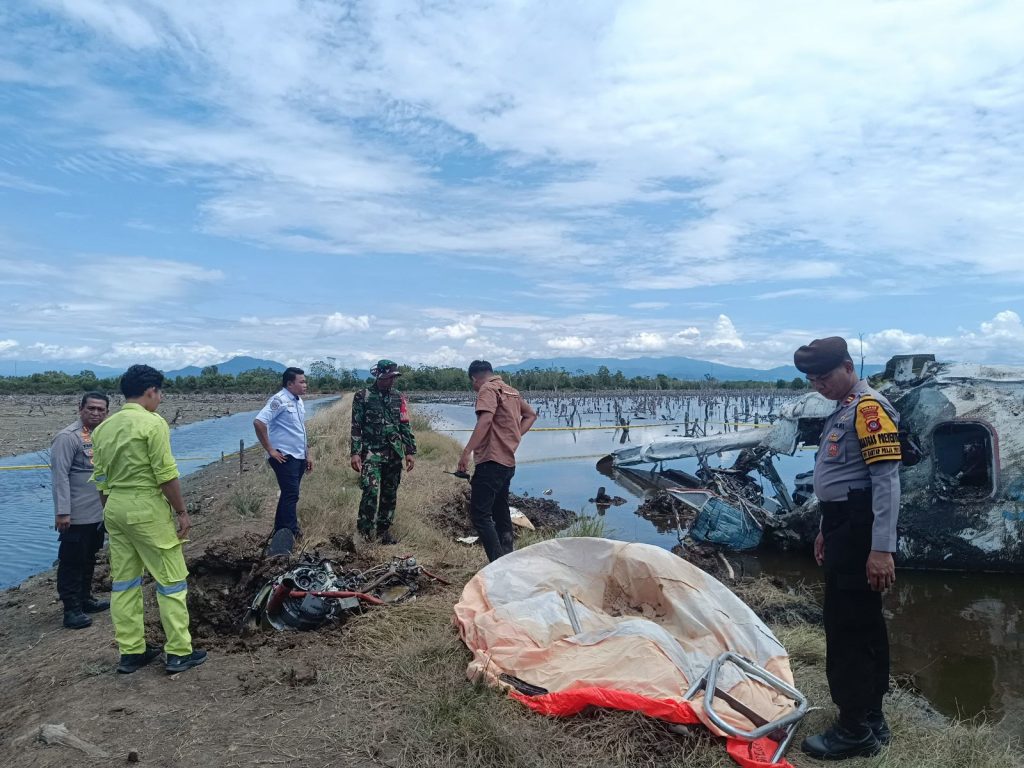 Evakuasi Korban Pesawat Jatuh di Pohuwato