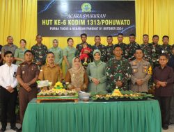 Rayakan HUT Ke-6, Kodim 1313 Pohuwato Pererat Sinegritas Bersama Pemerintah