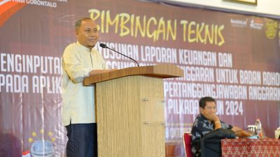 KPU Provinsi Gorontalo Gelar Bimtek Aplikasi SITAB