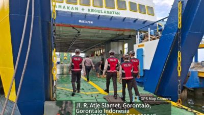 Patroli Sepeda di Pelabuhan Gorontalo