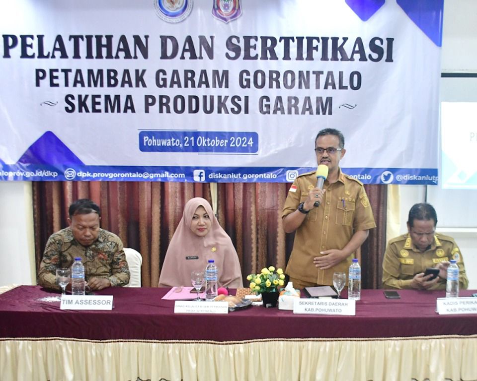 Pelatihan Sertifikasi Petambak Garam Pohuwato