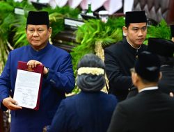 Prabowo Subianto dan Gibran Rakabuming Raka Resmi Menjabat Sebagai Presiden dan Wakil Presiden Indonesia