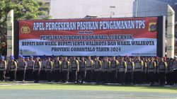 Kapolda Gorontalo Kerahkan 3.327 Personel Dalam Apel Pergeseran Pasukan Pengamanan TPS untuk Pilkada Serentak 2024