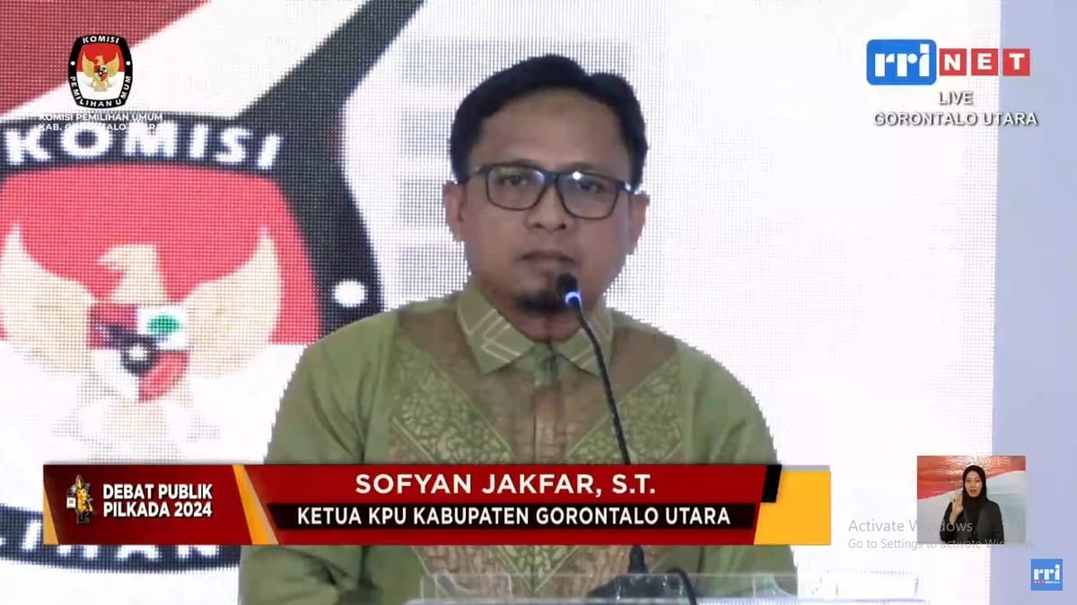 Debat Kedua Pilkada Gorontalo Utara 2024