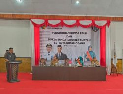 Pj Wali Kota Kotamobagu Hadiri Pengukuhan Bunda PAUD 4 Kecamatan