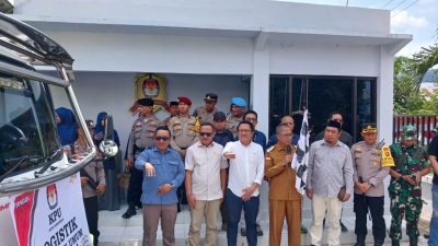 Hadiri Distribusi Logistik, Irwan Hunawa Harap Pilkada di Kota Gorontalo Berjalan Aman dan Kondusif