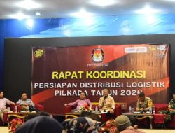 Hadiri Rakor Persiapan Logistik, Ismail Madjid Ajak Masyarakat Sukseskan Pilkada Serentak 2024