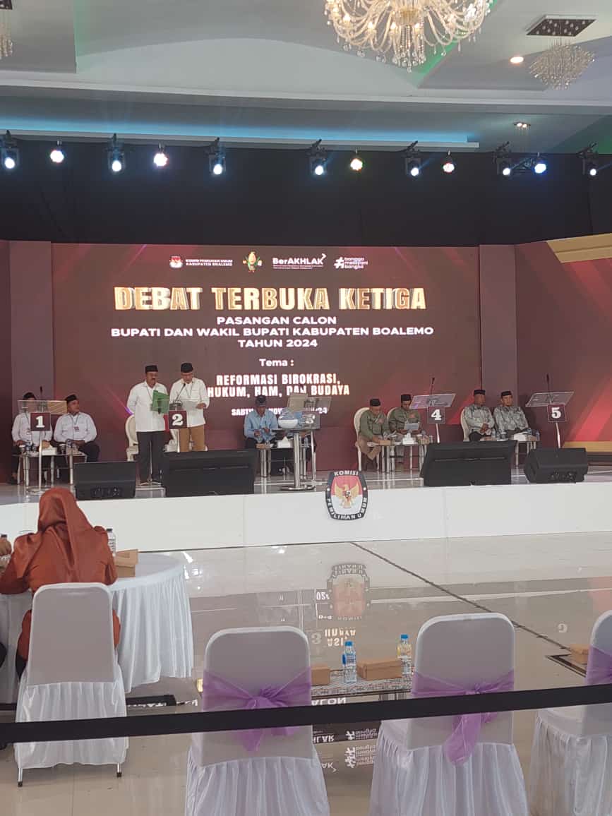 KPU Boalemo Gelar Debat Terakhir