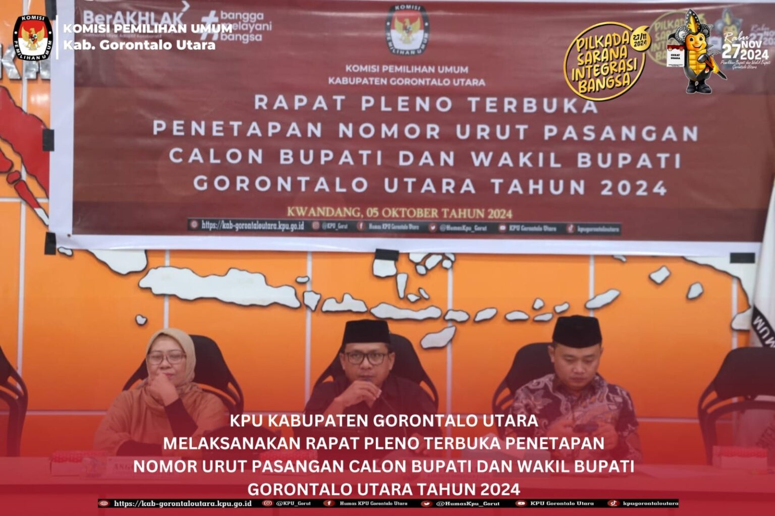 KPU Gorut Tetapkan Zona Kampanye Pilkada 2024