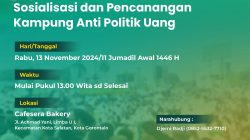 PWNU Gorontalo akan Menggelar Sosialisasi dan Pencanangan Kampung Anti Politik Uang