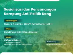 PWNU Gorontalo akan Menggelar Sosialisasi dan Pencanangan Kampung Anti Politik Uang