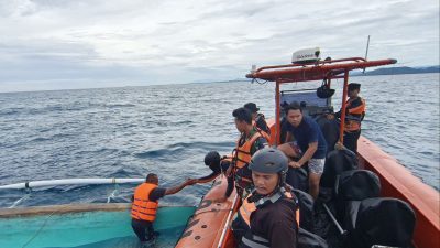 Korban Perahu Terbalik Di Peraiaran Kima, Dievakuasi Basarnas Pohuwato