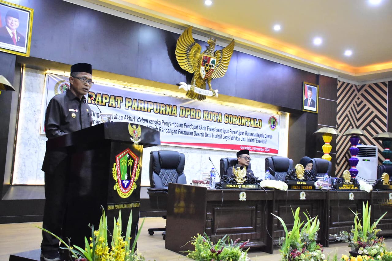 Enam Ranperda Ditetapkan DPRD Kota Gorontalo