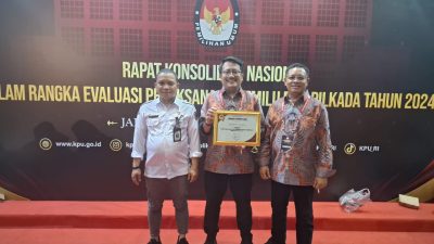 KPU Kota Gorontalo Terbaik Satu Nasional Pengelolaan Teknis Pemilu 2024