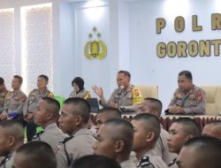 Kapolresta Gorontalo Kota Berikan Arahan pada Penutupan Latihan Kerja Siswa SPN Batudaa