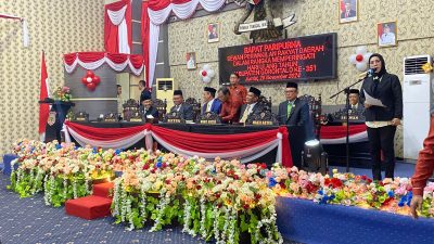 Plt Asisten III Hadiri Rapat Paripurna HUT Ke-351 Kab Gorontalo