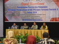 UNG Melaksanakan Pembekalan untuk Panitia dan Pengawas UTBK PPG Guru Tertentu